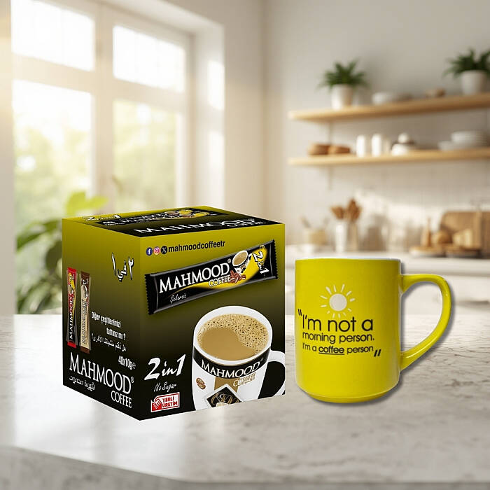 Mahmood Coffee 2'si 1 Arada 48 Adet ve Kupa Bardak - 2