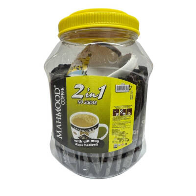 Mahmood Coffee 2'si 1 Arada Hazır Kahve Kavanoz 42 Adet Kupa Hediyeli