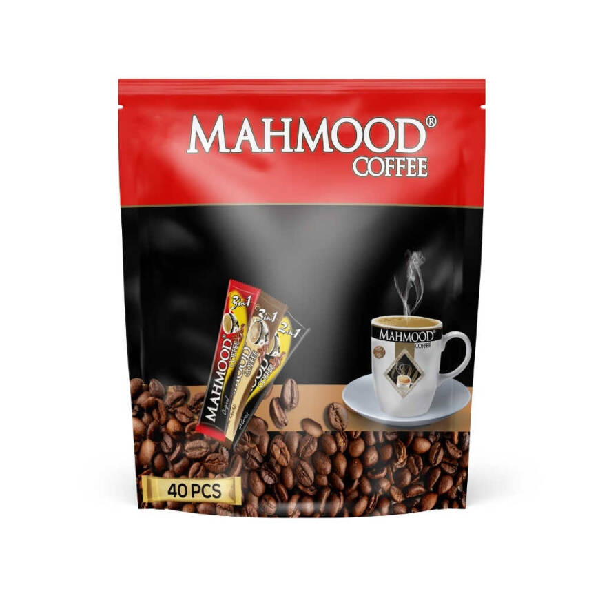  Mahmood Coffee 3 ü 1 Arada Sütlü Köpüklü 40x10 G Küçük Boy İkramlık Hazır Kahve  - 2
