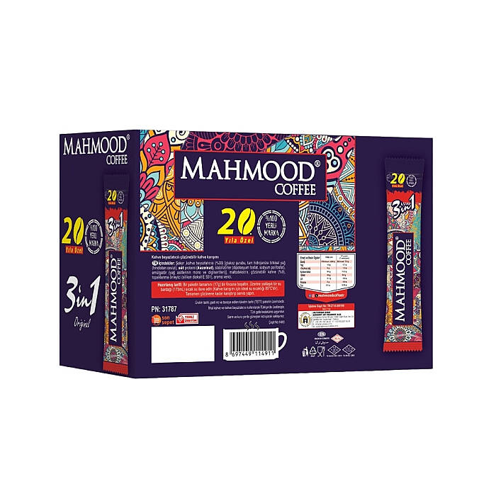 Mahmood Coffee 3'ü 1 Arada Hazır Kahve 24 Adet x 17 G (20. yıl) - 2