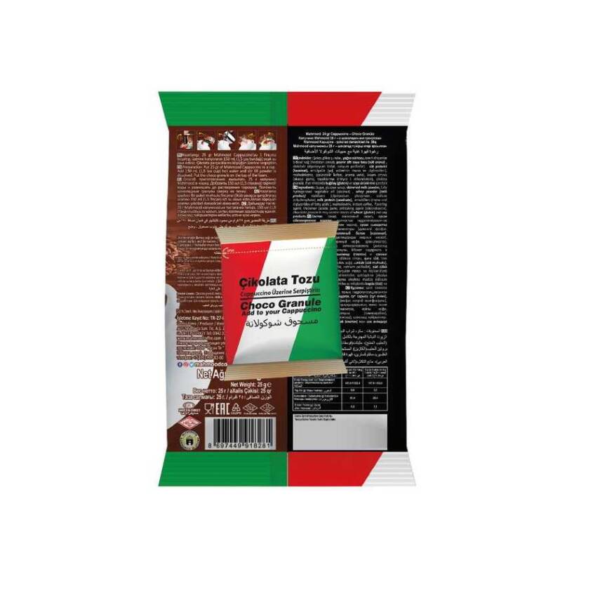 Mahmood Coffee Cappuccino Çikolata Parçacıklı 25 G x 20 adet - 2