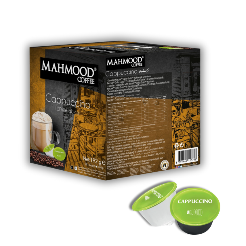 Mahmood Coffee Dolce Gusto Cappuccino Kapsül Kahve 16 Adet - 5