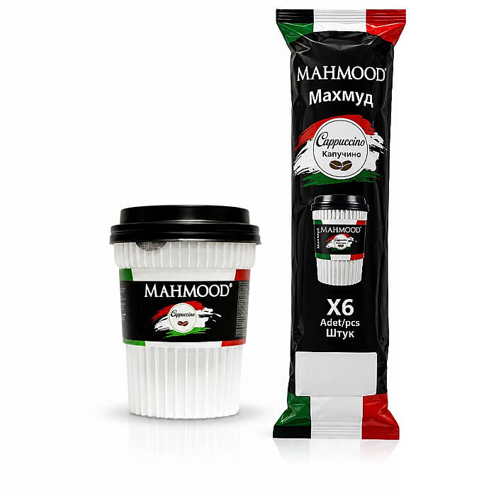 Mahmood Coffee Cappuccino Hazır Bardak Kahve 25 Gram x 6 Adet - 1
