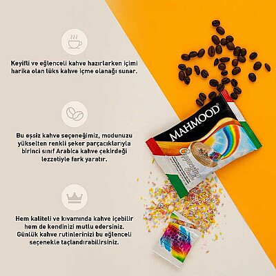 Mahmood Coffee Cappuccino Rainbow 25 G x 20 adet - 4