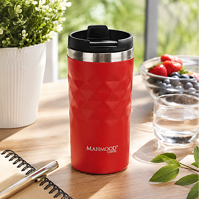 Mahmood Coffee Çelik Termos Kırmızı 300 ml  - 3