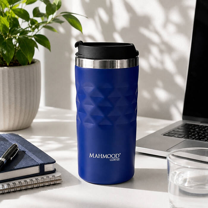 Mahmood Coffee Çelik Termos Mavi 300 ml - 3