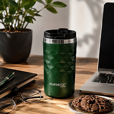 Mahmood Coffee Çelik Termos Yeşil 300 ml - 3