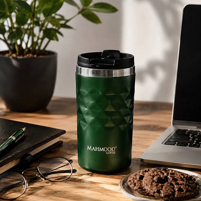 Mahmood Coffee Çelik Termos Yeşil 300 ml - 3