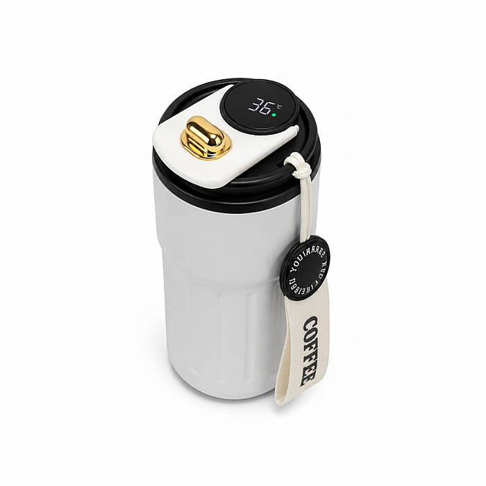 Mahmood Coffee Dereceli Beyaz Termos 440 ml - 3