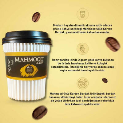Mahmood Coffee Gold Granül Hazır Bardak Kahve 2 Gram x 6 Adet - 7