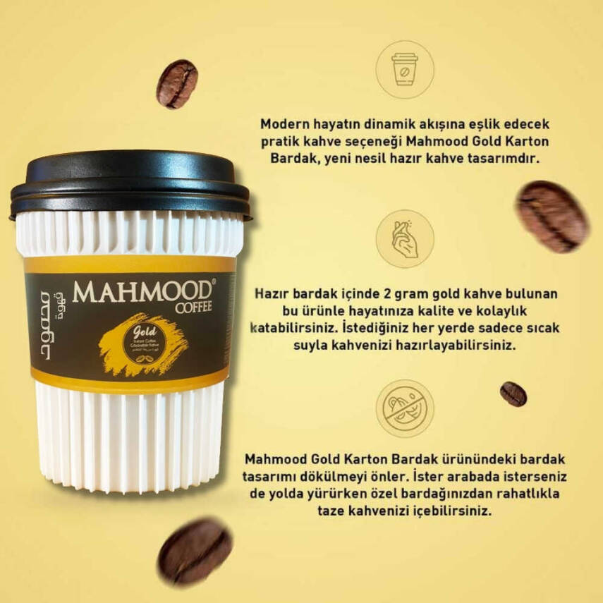 Mahmood Coffee Gold Granül Hazır Bardak Kahve 2 Gram x 6 Adet - 7