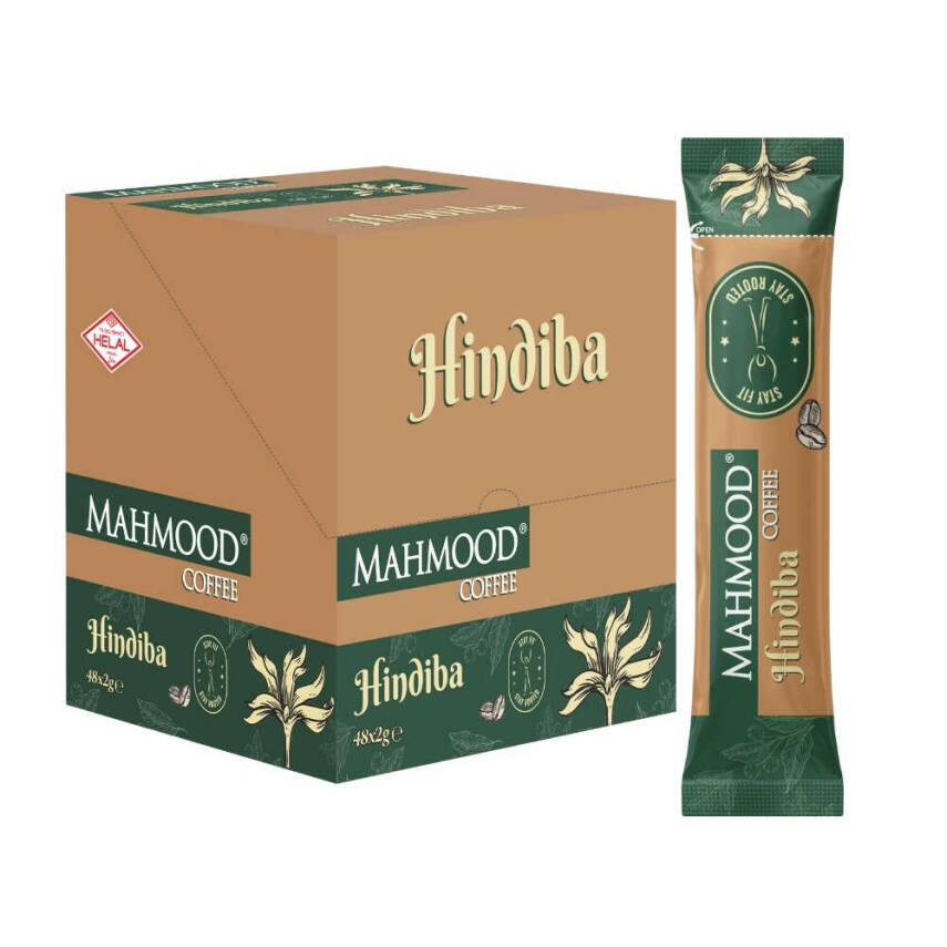 Mahmood Coffee Hindiba Kahvesi 2g x 48 Adet Stick | %60 Hindiba – %40 Kahve | Şekersiz & Helal - 1