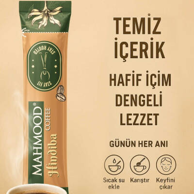 Mahmood Coffee Hindiba Kahvesi 2g x 48 Adet Stick | %60 Hindiba – %40 Kahve | Şekersiz & Helal - 9