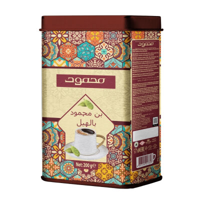 Mahmood Coffee Kakuleli Türk Kahvesi Metal Kutu 200 G - 2