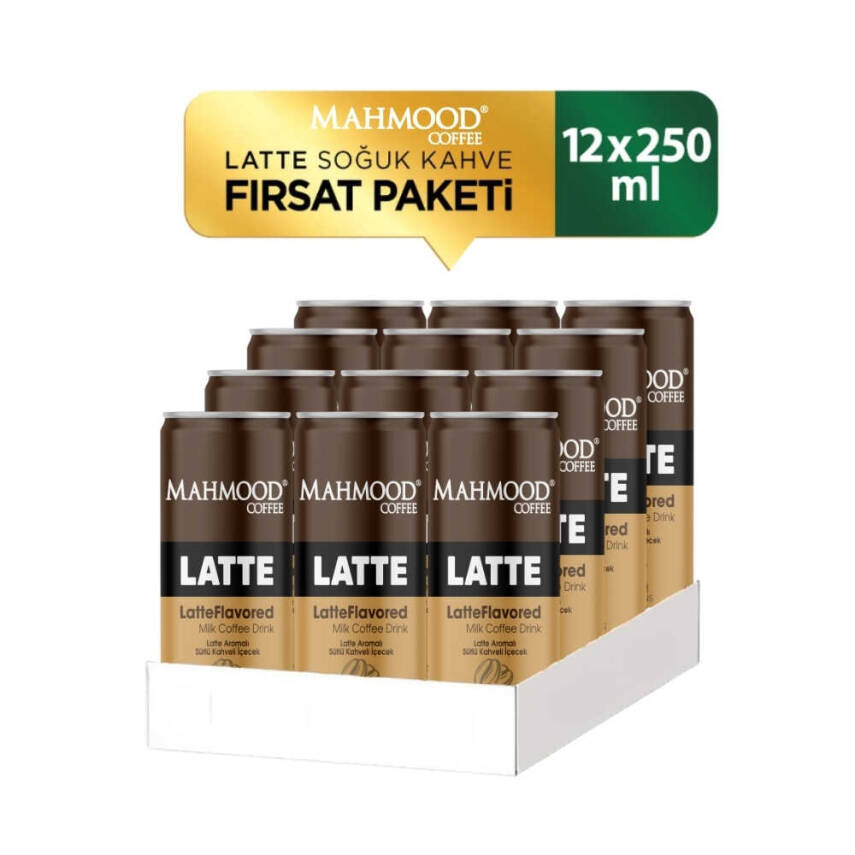 Mahmood Coffee Latte Soğuk Kahve 250 ml X 12 Adet - 2