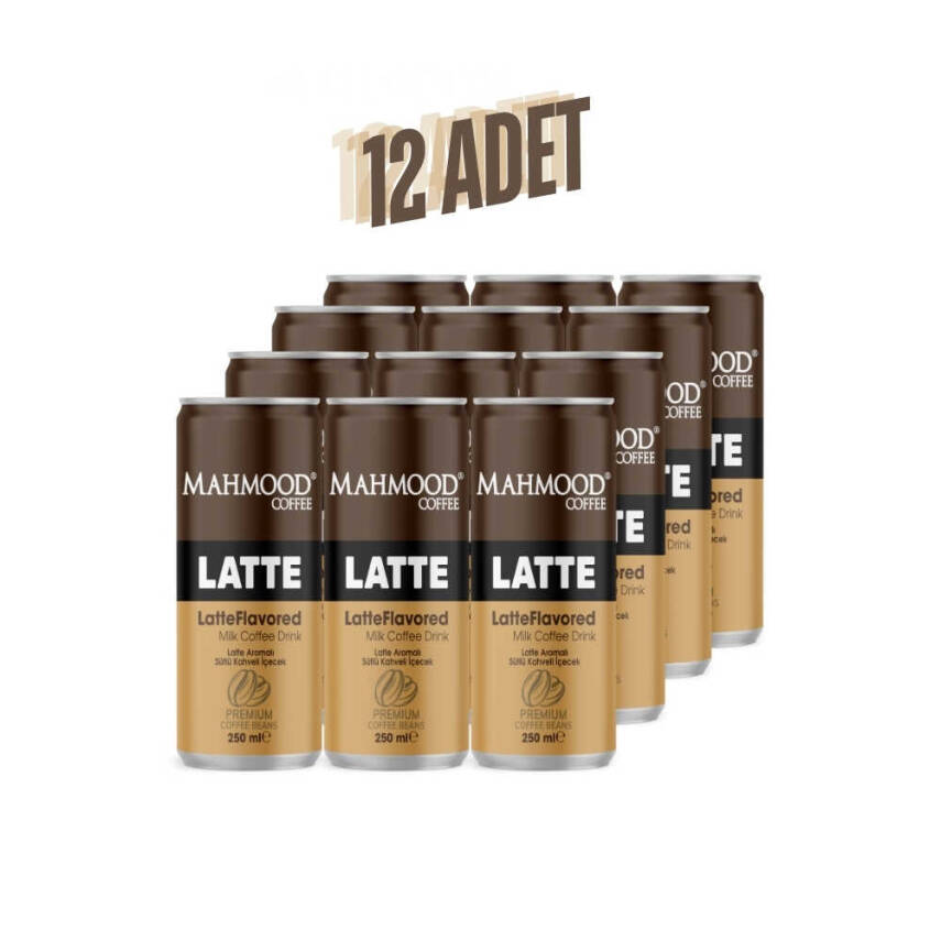 Mahmood Coffee Latte Soğuk Kahve 250 ml X 12 Adet - 1