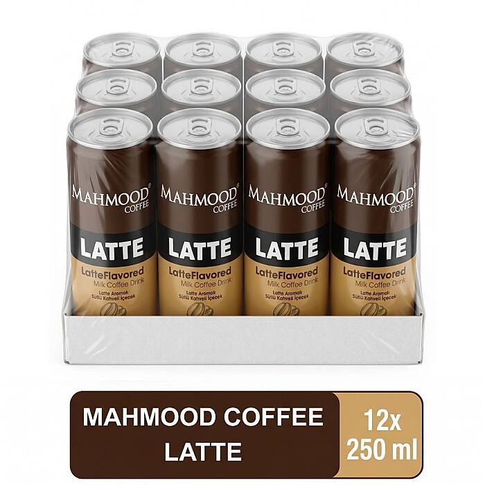 Mahmood Coffee Latte Soğuk Kahve 250 ml X 12 Adet - 1