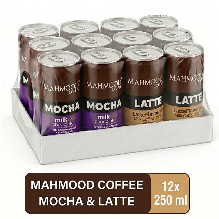 Mahmood Coffee Mocha ve Latte 250 ml Soğuk Kahve Seti - 12 Adet (6 Mocha & 6 Latte) - 2