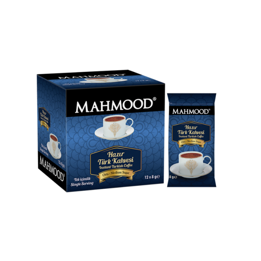 Mahmood Coffee Orta Hazır Türk Kahvesi 8 g x 12 adet - 1