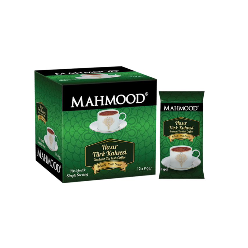 Mahmood Coffee Şekerli Hazır Türk Kahvesi 9 g x 12 adet - 1