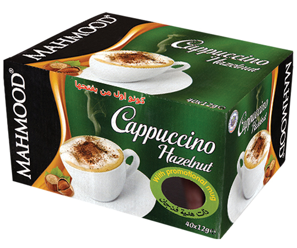 Cappuccino mit Haselnuss-Geschmack Mug Cup Geschenk 40 Stück/Box