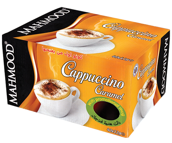 Karamel Aromalı Cappucino Kupa Bardak Hediyeli 40'lı Kutu