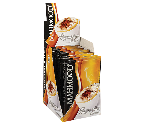 Коробка с 12 пакетиками Cappuccino с ароматом карамели