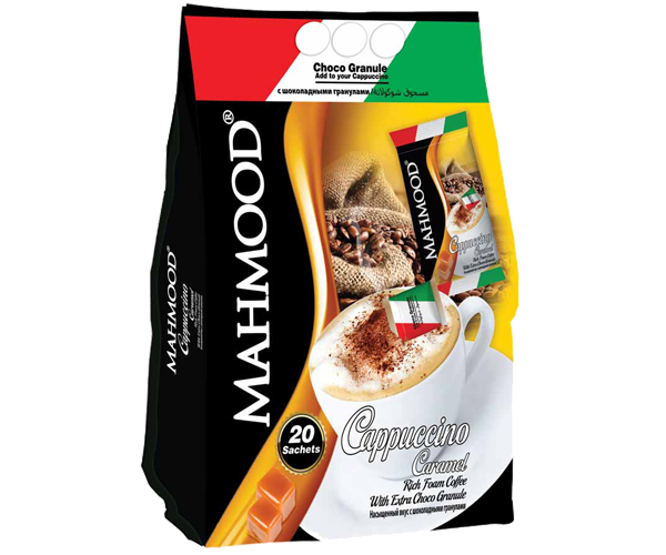 Karamel Aromalı Choco Granüllü Cappuccino 20'li Poşet