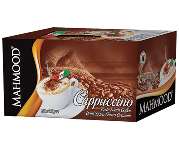 Klassischer Schoko granulierter Cappuccino 20 Stück/Box