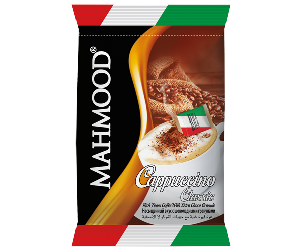 Klassischer Schoko granulierter Cappuccino