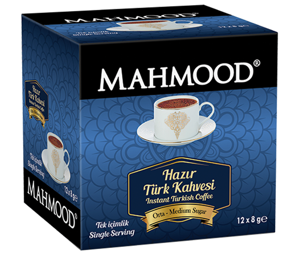 Ready Made Turkish Coffee Medium 8 gr Box of 12