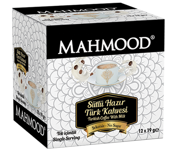 Ready Made Turkish Coffee Milky Without Sugar 19 gr Box of 12