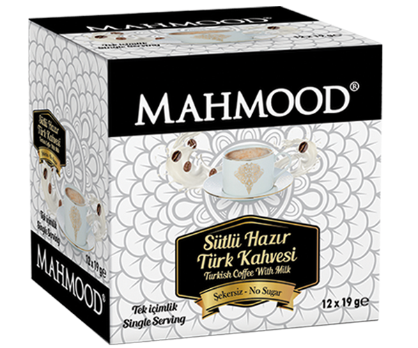 Instant türkischer Kaffee mit Milch ohne Zucker 19 gr 12 Stück/Box